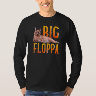 Big Floppa Meme Cute Caracal Cat T-shirt