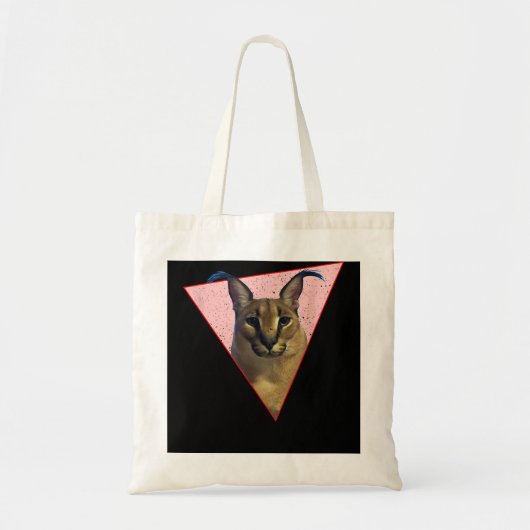 Big Floppa Meme grappige kat Tote Bag (Voorkant)
