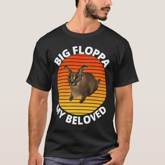 Big Floppa My Beloved Caracal Cat Meme T-shirt (Voorkant)