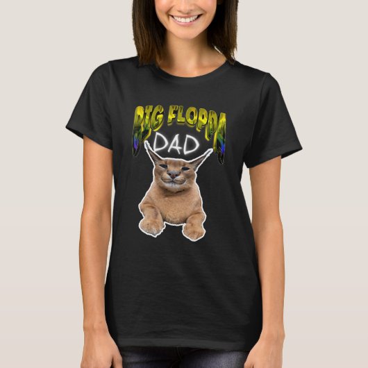 BIG FLOPPA PAPA memekat T-shirt (Voorkant)