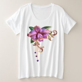 Big Flower Grote Maat T-shirt