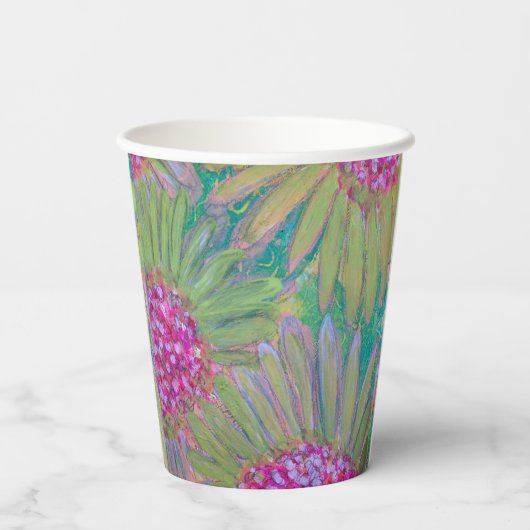 Big Flower Papieren Bekers (Achterkant)