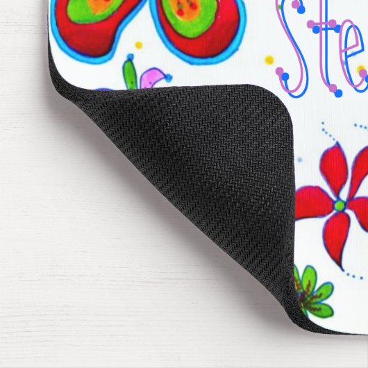 Big Flowers Artistic Mousepad Muismat (Hoek)