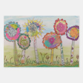 Big Flowers Inpakpapier Vel (Voorkant)