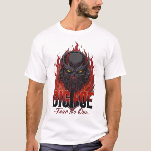 BIG FOE Fear No One Vurig IJzeren Schedel T-Shirt
