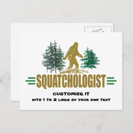 Big Foot Briefkaart (Voorkant / Achterkant)