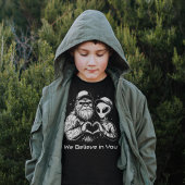 Big Foot en Alien Positieve Affirmatie Grappig T-shirt