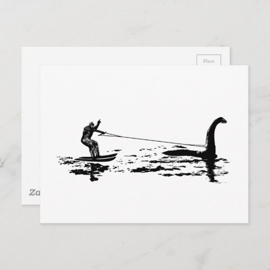 Big Foot en Nessie Briefkaart (Voorkant / Achterkant)