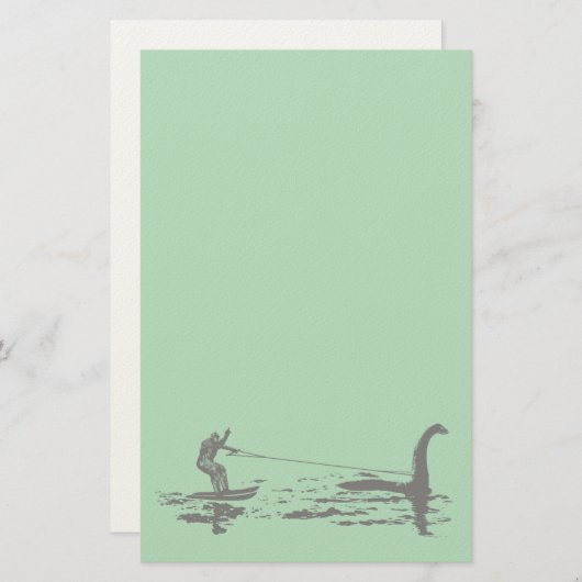 Big Foot en Nessie Briefpapier (Voorkant / Achterkant)