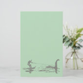 Big Foot en Nessie Briefpapier (Staand voorkant)