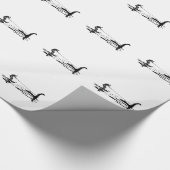 Big Foot en Nessie Cadeaupapier (Hoek)