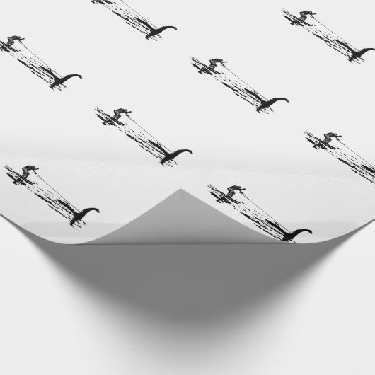 Big Foot en Nessie Cadeaupapier (Hoek)