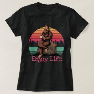 Big Foot geniet van het leven T-shirt