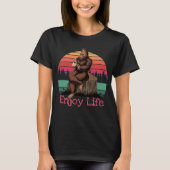 Big Foot geniet van het leven T-shirt (Voorkant)