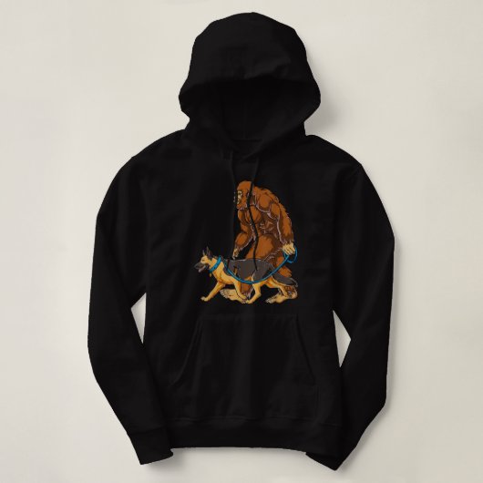  Big foot German Shepherd Walking Funny for Hoodie (Design voorkant)