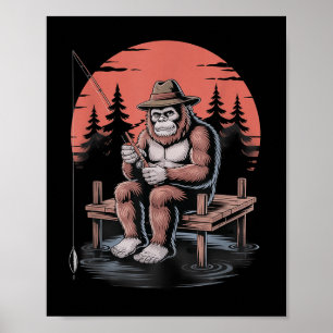 Big Foot Gevist Cool Gevist visser Bigfoot Sa Poster