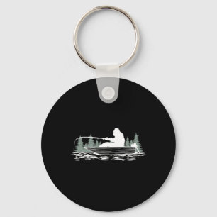 Big Foot Gevist Fishy Vissen Lover Fisherman Ret Sleutelhanger