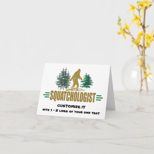 Big Foot Kaart (Gele Bloem)