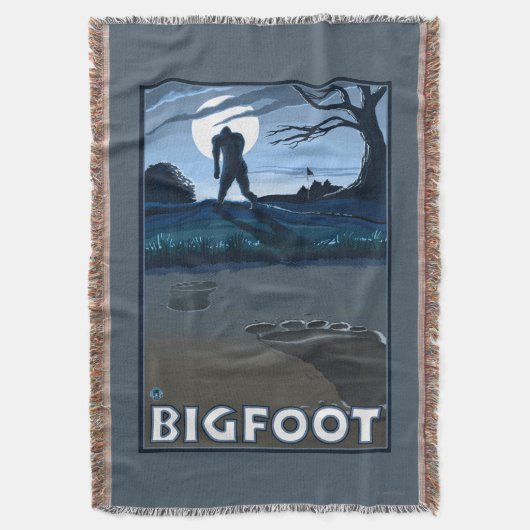 Big Foot loopt door Golf Course Deken (Voorkant Verticaal)