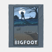Big Foot loopt door Golf Course Fleece Deken (Voorkant)