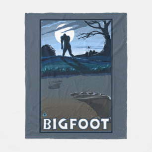 Big Foot loopt door Golf Course Fleece Deken