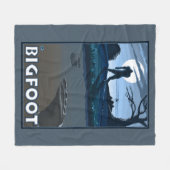 Big Foot loopt door Golf Course Fleece Deken (Voorkant (Horizontaal))