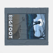Big Foot loopt door Golf Course Fleece Deken (Voorkant (Horizontaal))