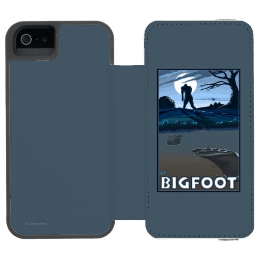 Big Foot loopt door Golf Course Incipio iPhone Portemonnee Hoesje (Agenda Open)
