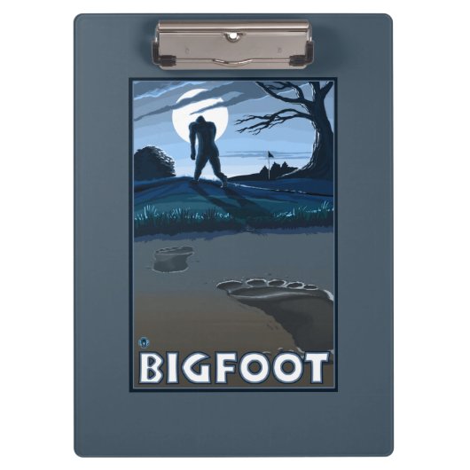 Big Foot loopt door Golf Course Klembord (Voorkant)