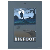 Big Foot loopt door Golf Course Klembord (Achterkant)