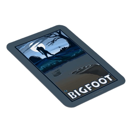 Big Foot loopt door Golf Course Magneet (Rechterzijde)
