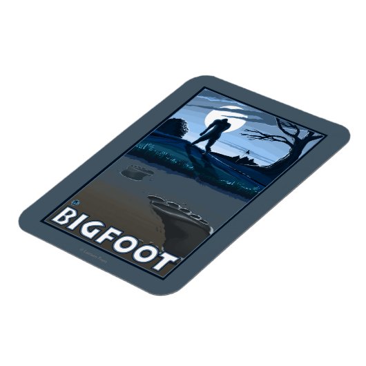 Big Foot loopt door Golf Course Magneet (Linkerzijde)