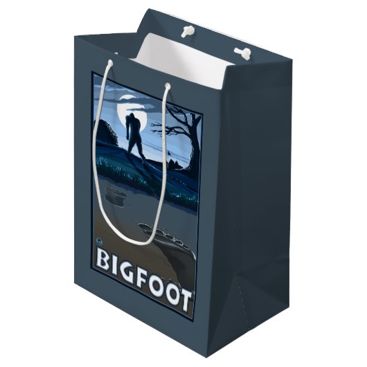 Big Foot loopt door Golf Course Medium Cadeauzakje (Voorkant Gekanteld)