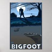 Big Foot loopt door Golf Course Poster