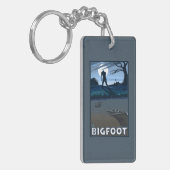Big Foot loopt door Golf Course Sleutelhanger (Voorkant Links)
