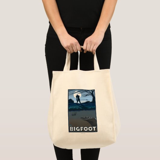 Big Foot loopt door Golf Course Tote Bag (Voorkant (product))
