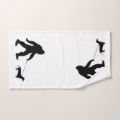 Big Foot loopt zijn hond uit Bad Handdoek (Handdoek)