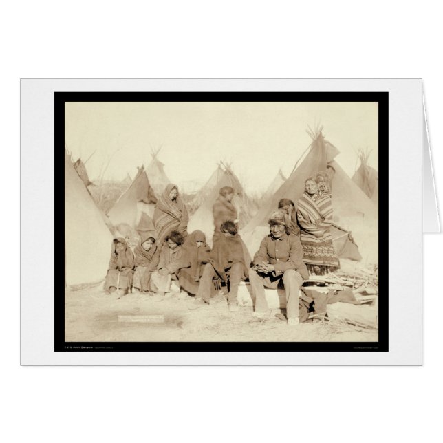 Big Foot Miniconjou Indian Camp SD 1891 (Voorkant Horizontaal)