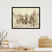Big Foot Miniconjou Indian Camp SD 1891 Poster (Keuken)