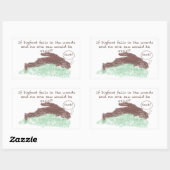 Big Foot Rechthoekige Sticker (Vel)