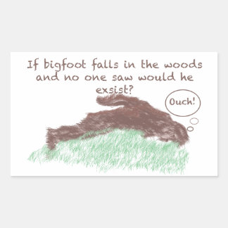 Big Foot Rechthoekige Sticker