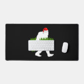 Big Foot Santa Claus Fun kerstcadeaus Bureaumat (Keyboard & Muis)