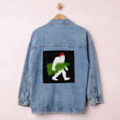 Big Foot Santa Claus Fun kerstcadeaus Denim Jacket (Hangar)