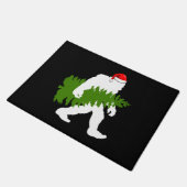 Big Foot Santa Claus Fun kerstcadeaus Deurmat (Schuin)