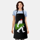 Big Foot Santa Claus Fun kerstcadeaus Schort (Gedragen)