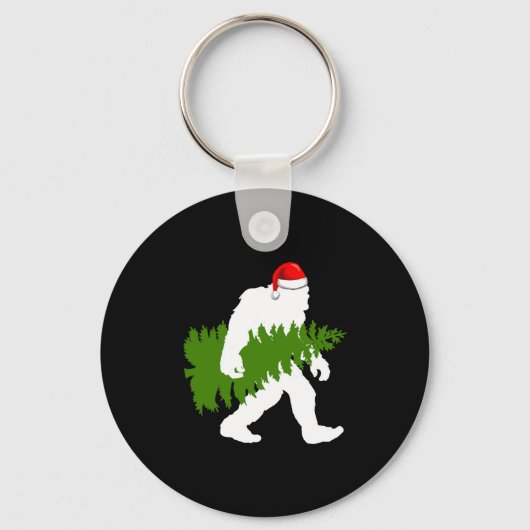 Big Foot Santa Claus Fun kerstcadeaus Sleutelhanger (Voorkant)