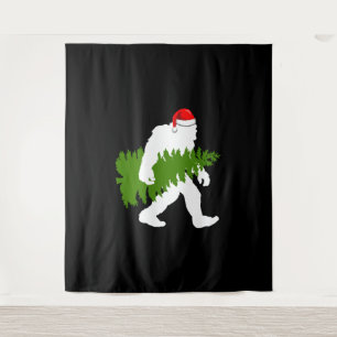 Big Foot Santa Claus Fun kerstcadeaus Wandkleed