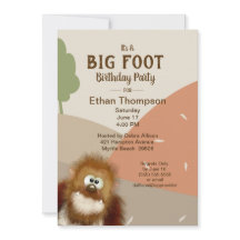 Big Foot/Sasquatch Birthday Party