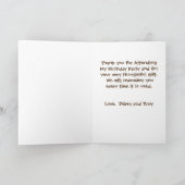 Big Foot/sasquatsh Dank je Kaart (Binnen)