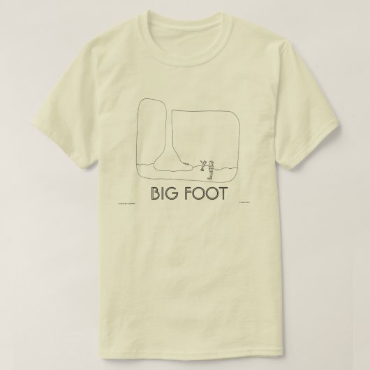 BIG FOOT-Shirt T-shirt (Design voorkant)